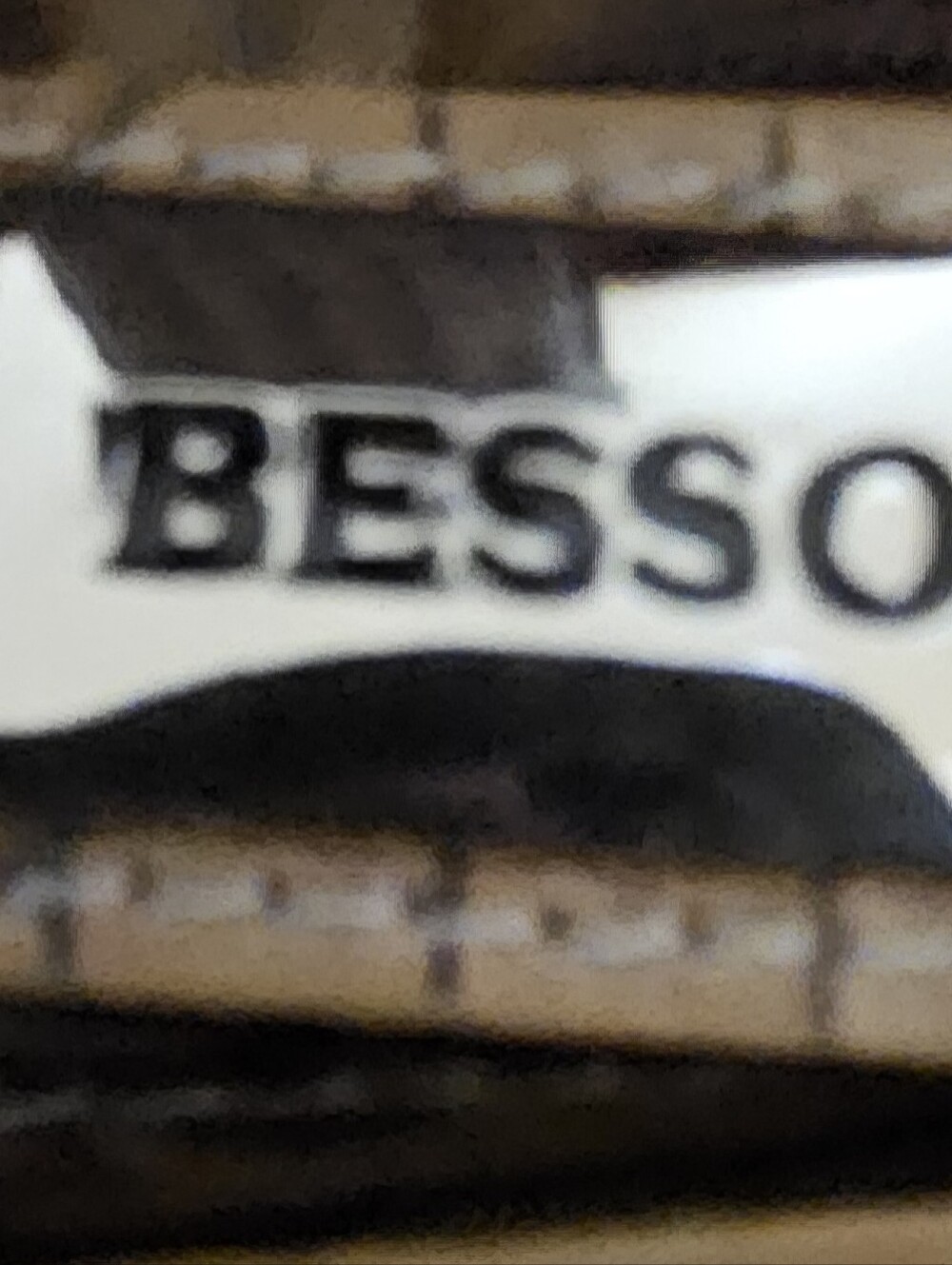#Besso VGT Tan- Croc- Embossed Leather Bamboo Bullet Bag - Picture 9 of 9